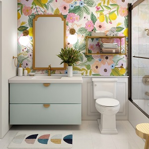 Цветная и яркая ванная комната: как преобразить санузел в Краснообске - krasnoobsk.mebel54.com | фото
