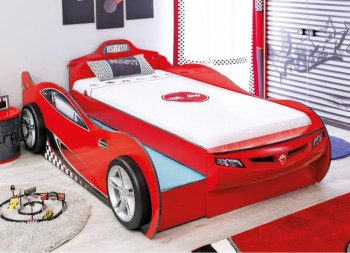 CARBED Кровать-машина Coupe с выдвижной кроватью Red 20.03.1306.00 в Краснообске - krasnoobsk.mebel54.com | фото