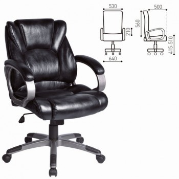 Кресло офисное BRABIX Eldorado EX-504 (черный) в Краснообске - krasnoobsk.mebel54.com | фото