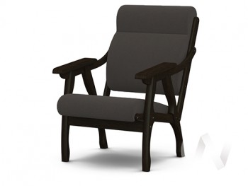 Кресло Вега-10 (венге лак/ULTRA GRAFIT) в Краснообске - krasnoobsk.mebel54.com | фото