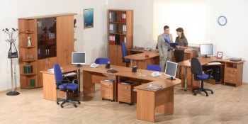 Мебель для персонала Альфа 61 Ольха в Краснообске - krasnoobsk.mebel54.com | фото